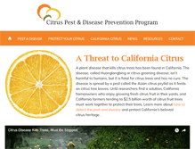 Tablet Screenshot of californiacitrusthreat.org